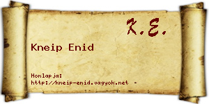 Kneip Enid névjegykártya